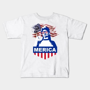 4th of July Joe Dirt Merica Kids T-Shirt